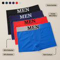 Kit com Cuecas Boxer Masculinas de Microfibra Sem Costura