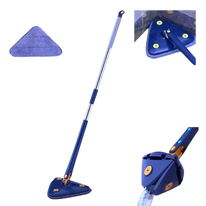 Rodo De Limpeza Triangular Giratório Ajustável