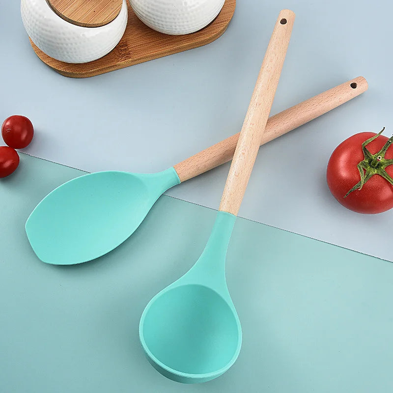 Jogo de Cozinha Kit C/12 Peças de Silicone - Utensílios para Cozinha