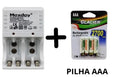 Kit carregador de pilhas e pilhas recarregáveis