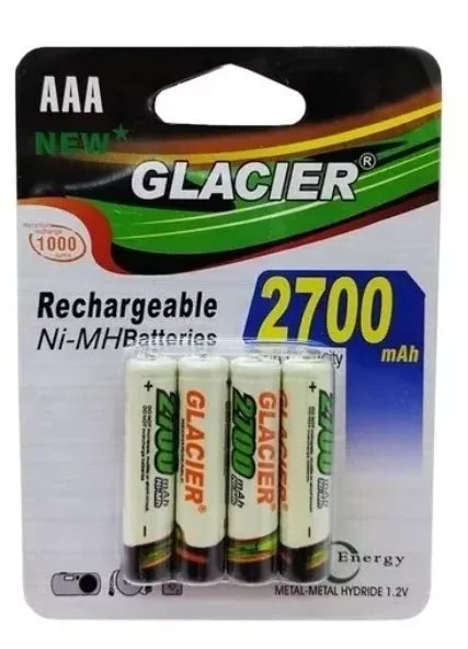 4 Pilhas Recarregável AAA 2700 No Blister
