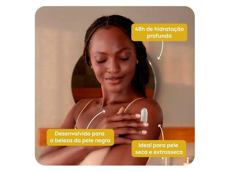 Creme Hidratante Corporal para Peles Secas Nivea Beleza Radiante Cuidado Intenso 400ml